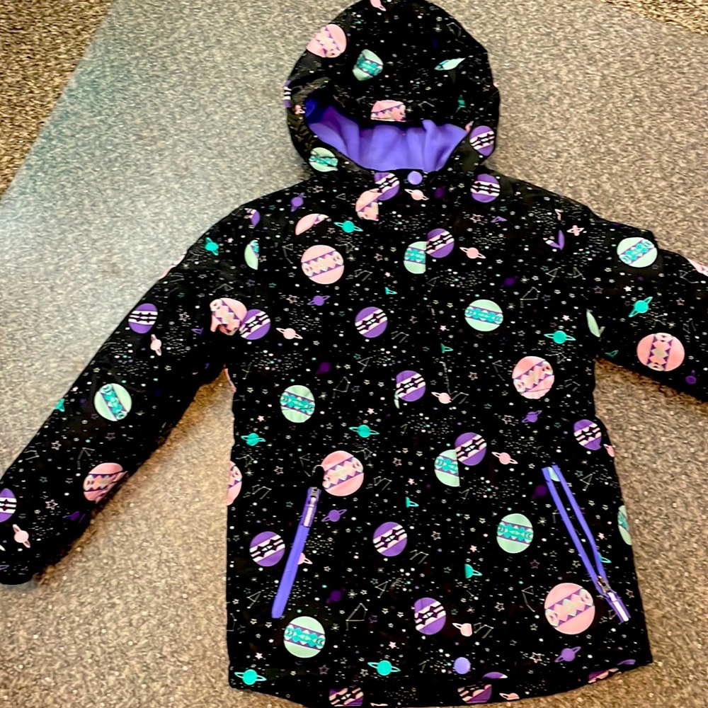 Girls dual layer snow jacket